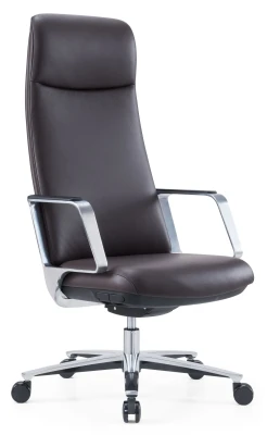 Кресло для руководителя Norden Vertu CH-337A черная премиум экокожа