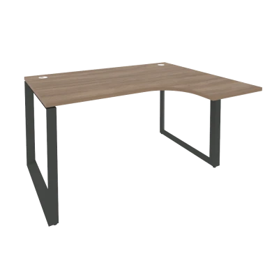 Стол эргономичный правый на О-образном м/к Onix Дуб аризона/Антрацит металл O.MO-SA-3 (R) 1380*1180*750 (800/460)
