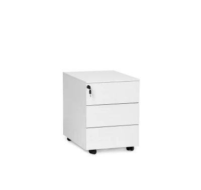 UNI Тумба 3 ящ.,метал.,б.ручек БЕЛЫЙ
