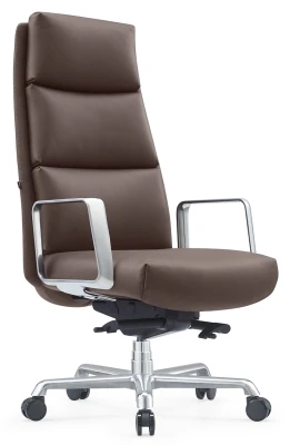 Кресло для руководителя Riva Design Newman A2415 коричневая кожа