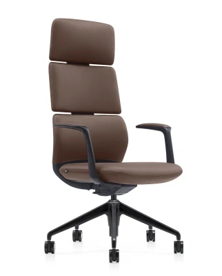 Кресло для руководителя Riva Design Venetto FK013-A12 коричневая кожа