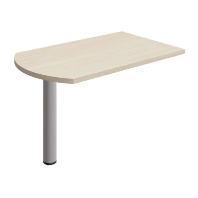 Брифинг-приставка на металлической опоре дуб шамони Борн, размер: 800x700x750