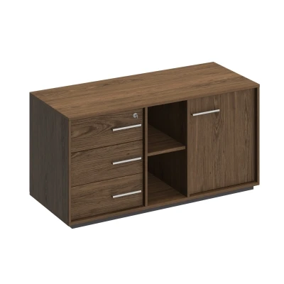 Тумба для оргтехники дуб табачный Velar, размер: 1210x500x610