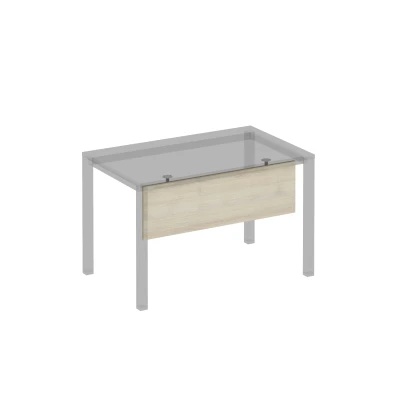 Экран стола защитный (ДСП) с кронштейнами для стола 120 на сером металлокаркасе МП2, КФ дуб шамони Комфорт КФ, размер: 1200x32x18