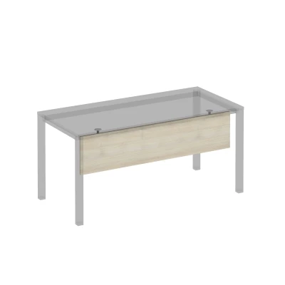 Экран стола защитный (ДСП) с кронштейнами для стола 160 на сером металлокаркасе МП2, КФ дуб шамони Комфорт КФ, размер: 1600x32x18