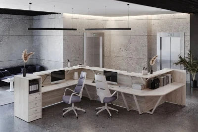 Стойка ресепшн Onix Денвер светлый