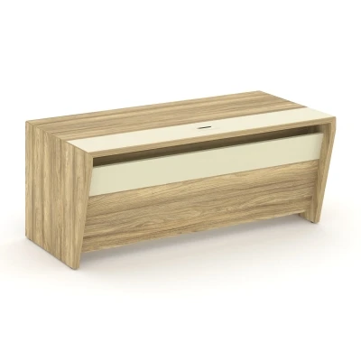 Corner Стол руководителя прямой COR.SR-18 Гикори Песочный/Ваниль 1800*900*750