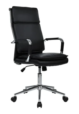 Кресло для руководителя Riva Dil RCH 6018H черная экокожа