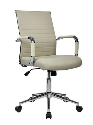 Кресло для персонала Riva Art RCH 6015M бежевая экокожа
