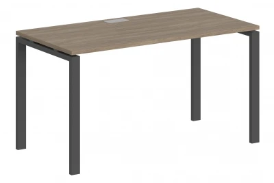 Стол 1600х600х750 / профиль: 60х30 антрацит, столешница дуб темный