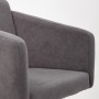 Кресло для персонала TetChair Milan серый флок - 4