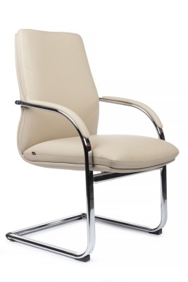 Конференц-кресло Riva Design Pablo-CF C2216-1 светло-бежевая кожа
