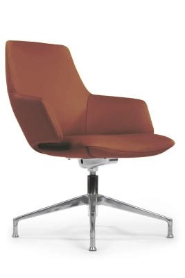 Конференц-кресло Riva Design Spell-ST С1719 светло-коричневая кожа