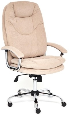 Кресло для руководителя TetChair Softy Lux бежевый флок